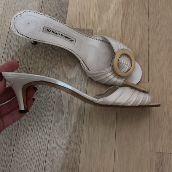 VINTAGE MANOLO BLAHNIK HEELS SIZE 40.5 - Picture 3 of 6